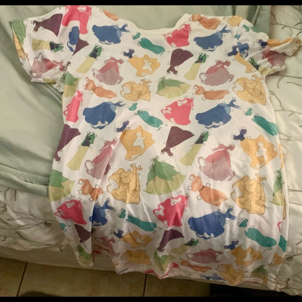 RARE: CAKEWORTHY Disney Princess Paperdoll Princess dress tee